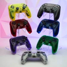 Killscreen Retro Clear PS5 Controllers Pro DualSense Red Blue Green Yellow