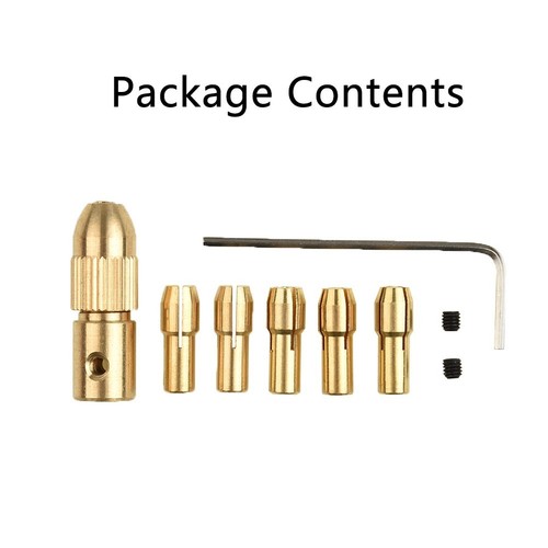 8pcs Messingbohrfutter-Spannzangenstück Für Dremel-Drehwerkzeugadapter 0,5-3mm - Bild 1 von 14