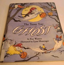 Halloween Book The Teeny Tiny Ghost HBDJ By Kay Winters Ex Libris Book