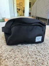 Herschel Supply Co Nero Carrello Doppio Kit da Viaggio Borsa da Toeletta