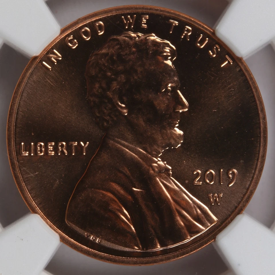 2019-W 1c Lincoln Cent NGC MS69RD PL First "W" Uncirculated Cent - Image 3 of 4
