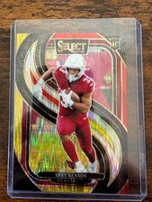 2024 Panini Select -  Trey Benson #198 (Red & Yellow Shock Subset RC) BV $6