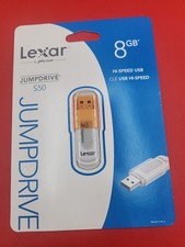 Lexar JumpDrive S50 8GB USB Memory Flash Drive Orange New Factory Sealed