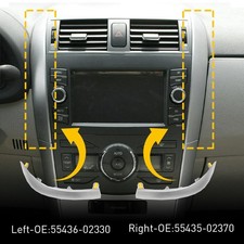 For 09-13 Toyota Corolla Car Upper Dashboard Central Cover Strip Lhrh