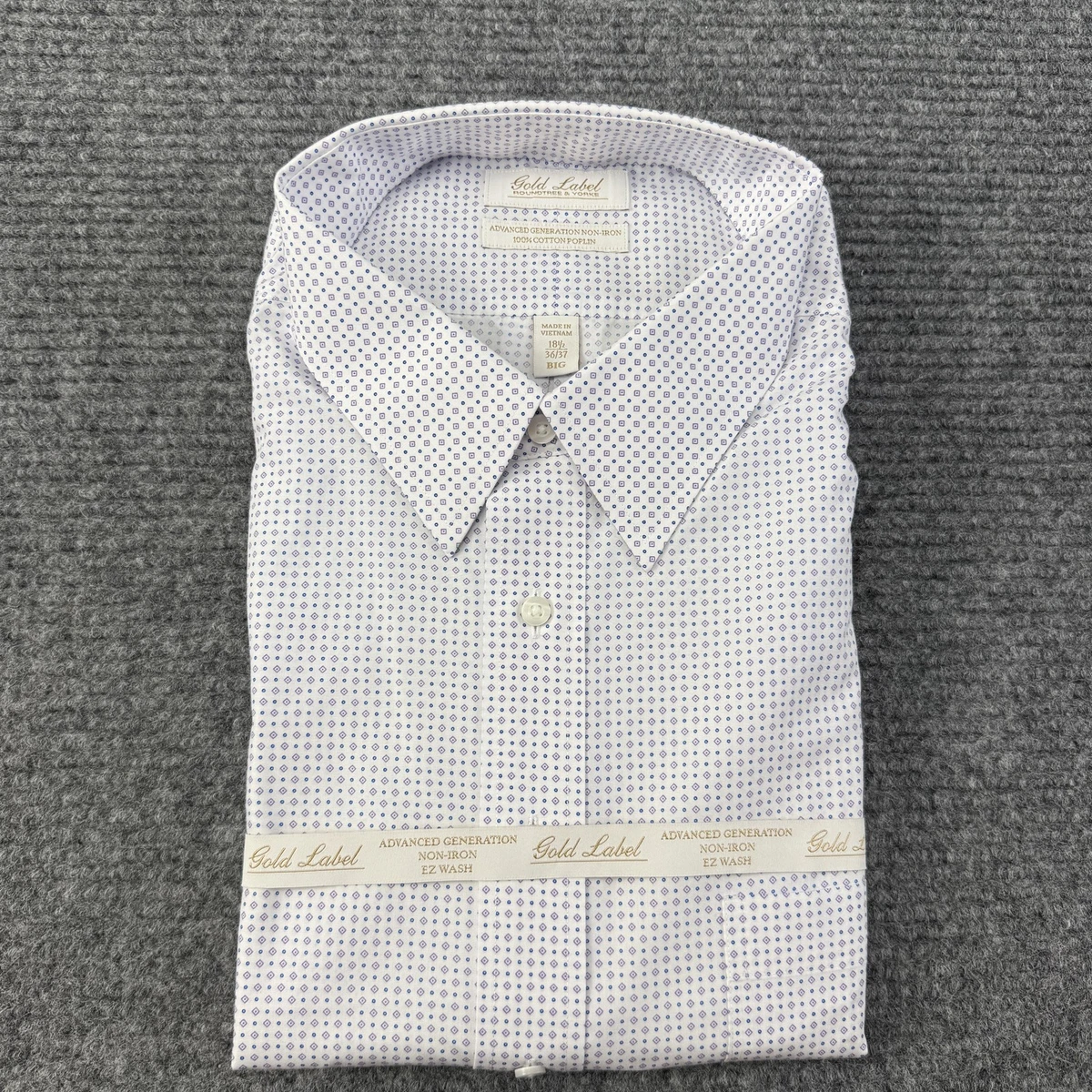 Roundtree & Yorke Point Gold Dress Shirts for Men for sale | eBay