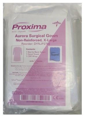 Proxima Sterile Disposable Aurora Surgical Gown NonReinforced XLarge