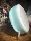 Vintage Pyrex 221 Turquoise Teal Robins Egg Blue Round Cake Pan 8 1/4"