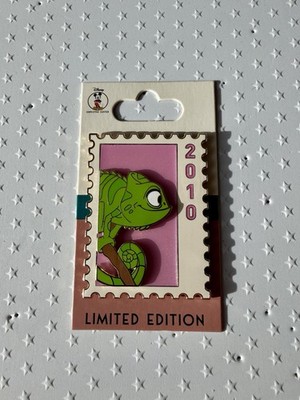 Disney DEC Pascal Postage Stamp Pin Tangled LE 250
