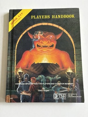 Advanced Dungeons and Dragons Players Handbook TSR 1980