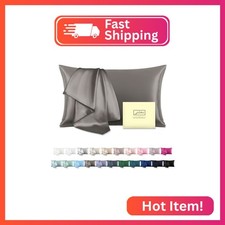 Natural Mulberry Silk Pillowcase for Hair and Skin Queen Size 20"X30" Silk Pillo