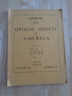 Journal of the Optical Society of America, July 1949 SC