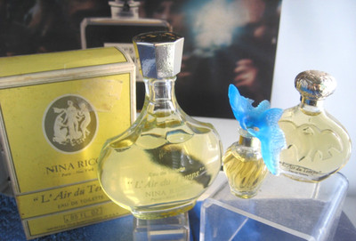  3x 0.85oz EDT Vintage PARFUM Nina Ricci L'air du Temps perfume eau de toilette