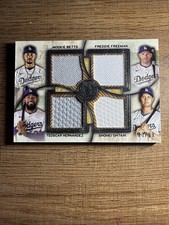 2025 Topps Museum Primary Pieces Quad Relics /99 Ohtani Freeman Betts Hernandez