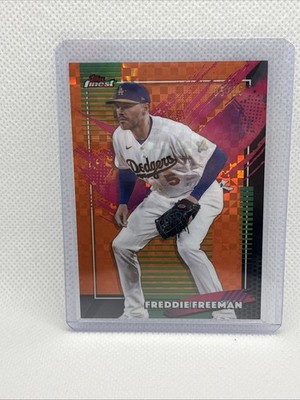 2026 Topps Finest Freddie Freeman #229 Rare Orange X-Fractor 05/25 Number Match