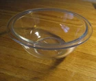 Vintage Pyrex Clear Glass Mixing Bowl  1 liter  6" inner diameter