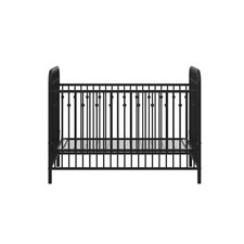 Little Seeds Monarch Hill Ivy Metal Baby Crib, Black