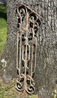 Antique Victorian Wrought Iron Stair Railing Piece Garden Architectural Salvage