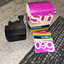 Vintage Polaroid 600 Series Sun 660 Autofocus Land Camera Strap manuel box