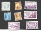 Small collection of US Stamps featuring Scott #685 & 709 also Whistler's Mom.
