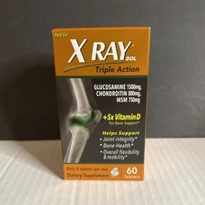 XRay Triple Action Vitamin D Joint Supplement Tablets 60 Pcs Exp 10/26+