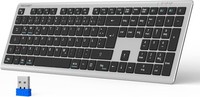 Bluetooth Tastatur Qwertz De Kabellos 4 GeräTe Mac Windows Ios Android Usb