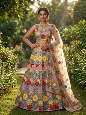 NEW INDIAN BRIDAL LEHNGA CHOLI PARTY WEAR CHOLI LEHNGA BOLLYWOOD DESIGNER DRESS