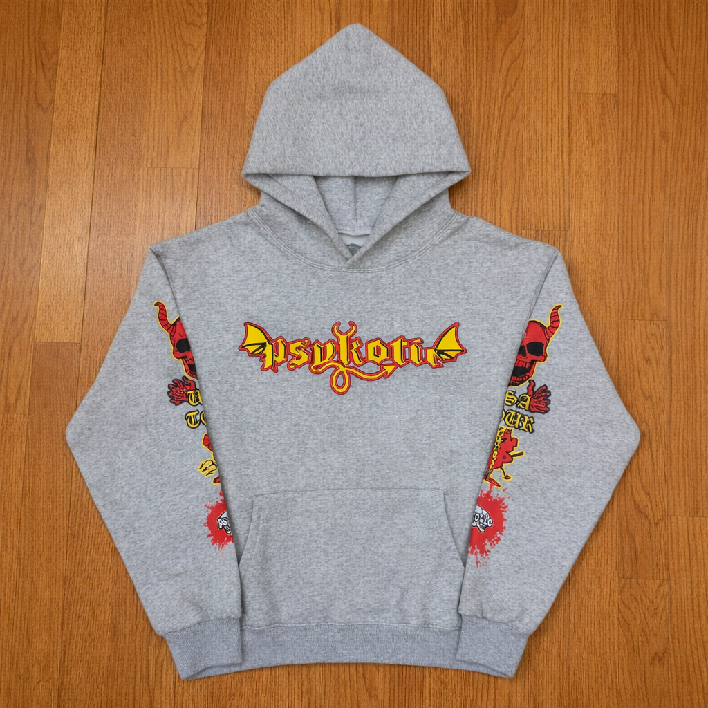 Osamason Psykotic Gray USA Tour Hoodie 2026 Merch 100% Cotton