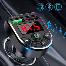 Car Bluetooth FM Transmitter Radio MP3 Wireless Adapter Car Kit USB Chargers