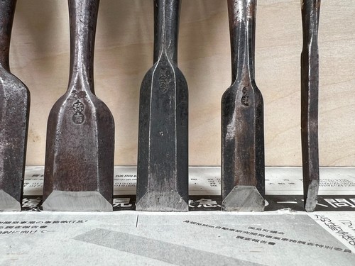Vintage Japanese Chisel 9set Nomi /Hand Plane Saw Iron Hammer Hand Tool/d67 - Picture 14 of 24