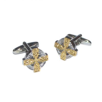 Celtic Cross Pair Cufflinks Ireland Irish Cuff Links