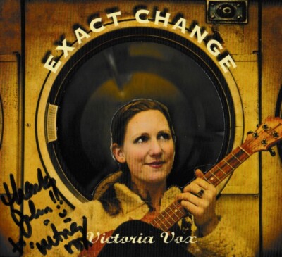 Victoria Vox: Exact Change Autographed MUSIC AUDIO CD jazz ukulele album SIGNED