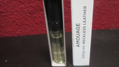 Amouage Opus Vll: Reckless Leather EDP 0.06oz/2ml Sample Spray NEW w/box