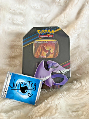 CRZ Pokemon TCG: Crown Zenith Galarian Articuno Tin - Factory Sealed 4 Boosters