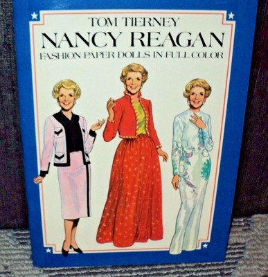 Nancy Reagan Fashion Paper Dolls in Full Color by Tom Tierney (1983, Paperback)