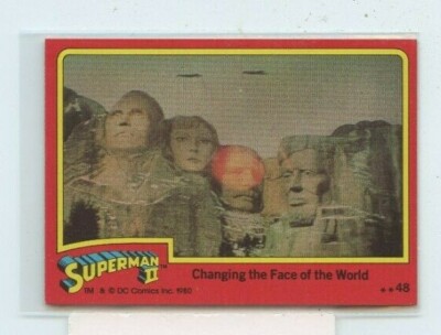 1980 Topps Superman II Changing the Face of World #48 