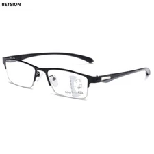 Photochromic Transition Bifocal Reading Glasses Blue Blight Blocking Half Rim