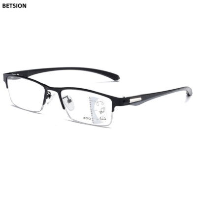Photochromic Transition Bifocal Reading Glasses Blue Blight Blocking Half Rim