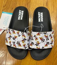 New Disney Mickey Mouse slides shoes size youth 11/12 2/3