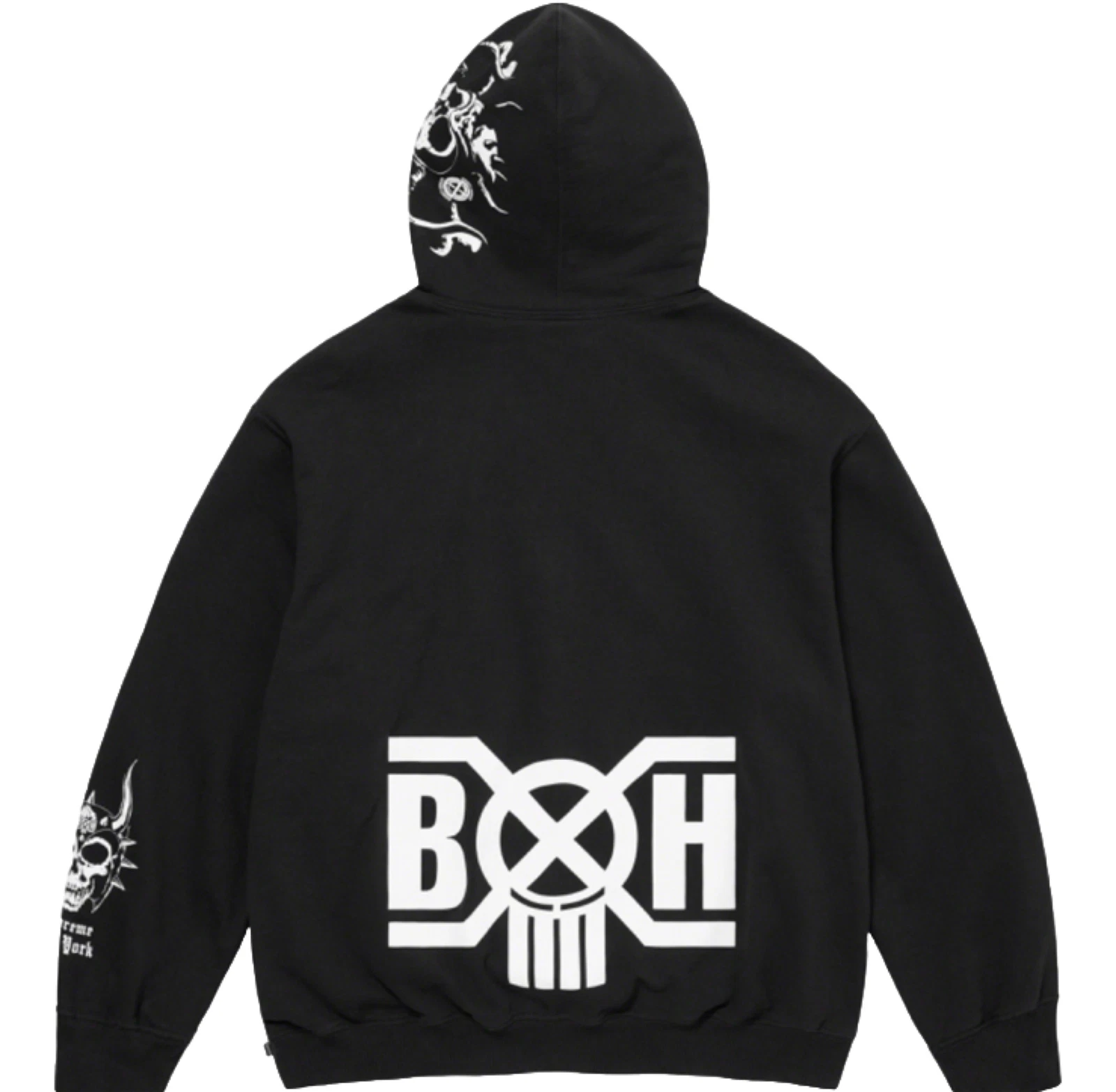 FELPA CON CAPPUCCIO SUPREME BOUNTY HUNTER NERA TAGLIA LARGE NUOVA (AUTENTICA) FW23