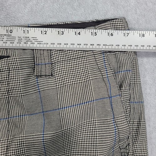 Fox Created To Destroy Cargo Shorts Mens 33 Plaid Gray Blue Black 10" Inseam - Picture 10 of 23