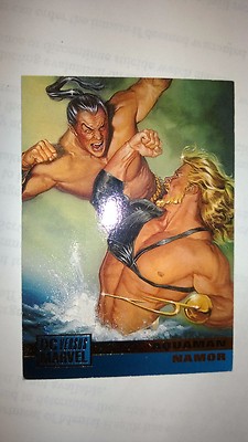 MARVEL VERSUS DC 1995 BASE CARD #46 AQUAMAN VS NAMOR