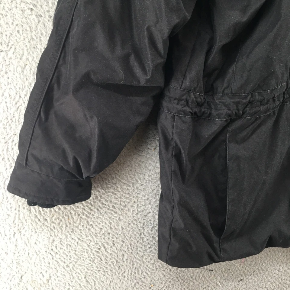 Obermeyer Sudadera con Capucha Chaqueta de Bombardero de Esquí para Mujer 14 Negra Piel Sintética Cremallera Manga Larga Foto 4 de 4