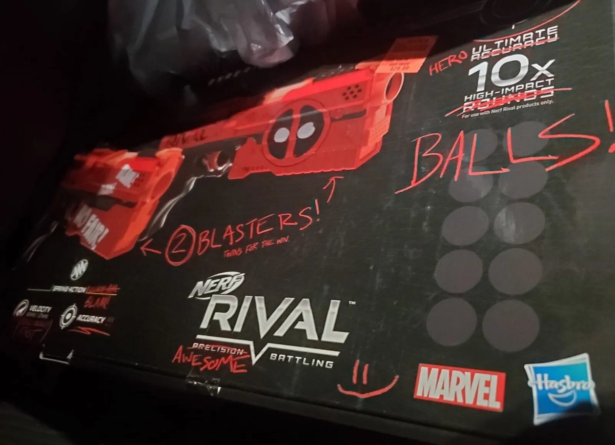 NERF RIVAL DEADPOOL KRONOS XVIII-500 DUAL Pack/ NEW IN BOX VHTF