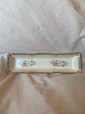 Coalport Canterbury Pink & White Floral Pattern 9 inch Rectangular Candy Dish