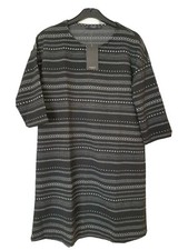 Women’s Tunic Dress size XS brand Mango new with tag Ethnic Black Striped Design