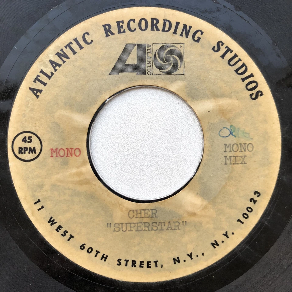 ACETATE Cher - Superstar 7” Vinyl Acetate 1970 Atlantic. RARE! Foto 2 de 4