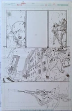 JACKSON HERBERT  MISS FURY #5 PAGE 9  ORIGINAL COMIC ART  SIGNED!