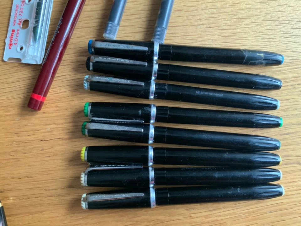 Vintage ROTRING Standardgraph Tuschefüller Isograph Tintenkuli Radiograph Spitze - Bild 3 von 4