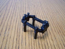 Arrma TLR Typhon Buggy Black Aluminum Servo Mount w/ Plate Posts / Kraton 6S BLX