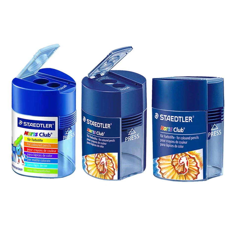 Staedtler Doppelspitzdosen Anspitzer Rund Dreikant Noris Club